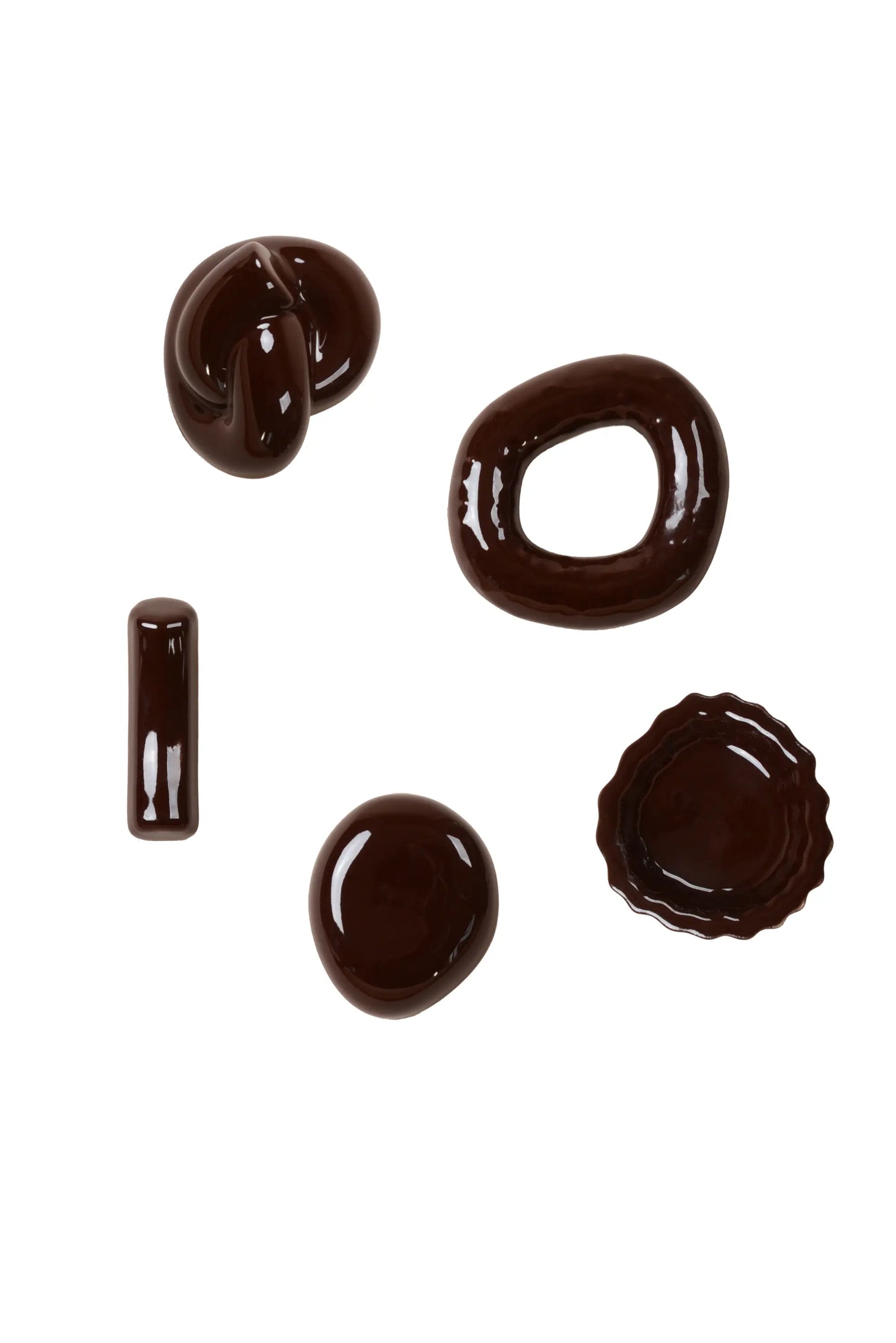Wandhaken Fossil – 5er Set