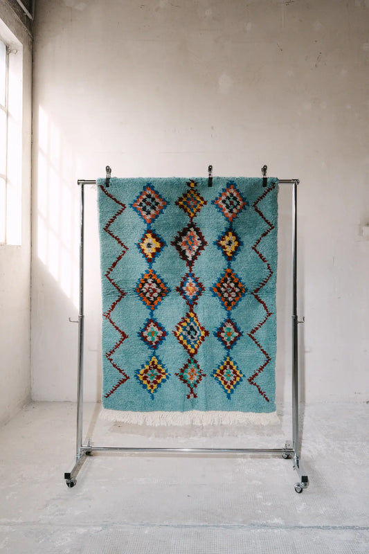 Teppich Bergama Tülü - Azure Diamonds