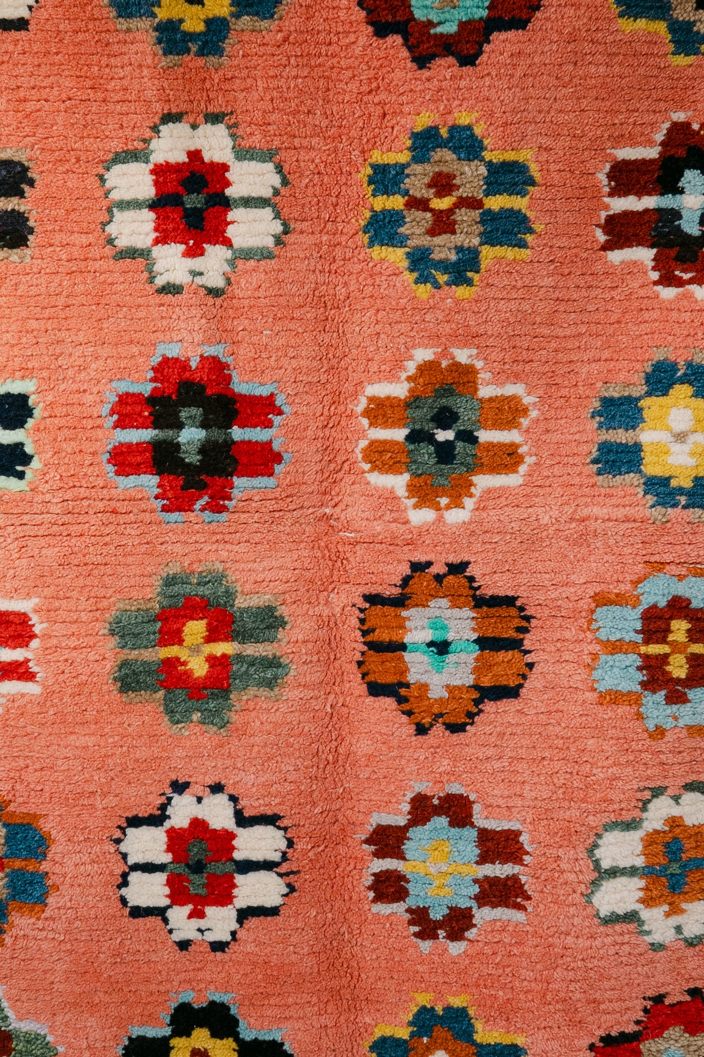 Teppich Bergama Tülü — Peach Mosaic